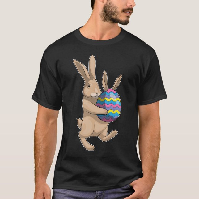 Bunny Påsk Påskägg Öron T Shirt (Framsida)
