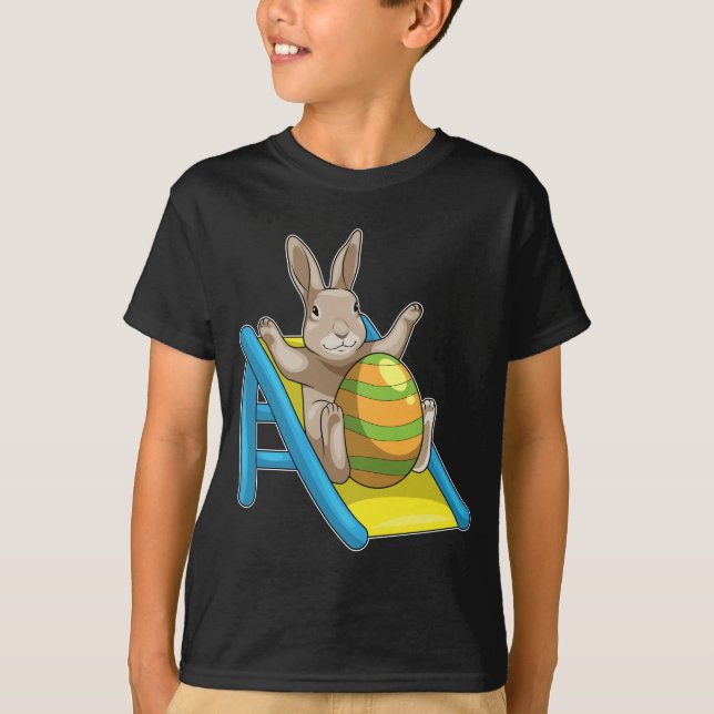 Bunny Påsk Påskägg Slide T Shirt (Framsida)