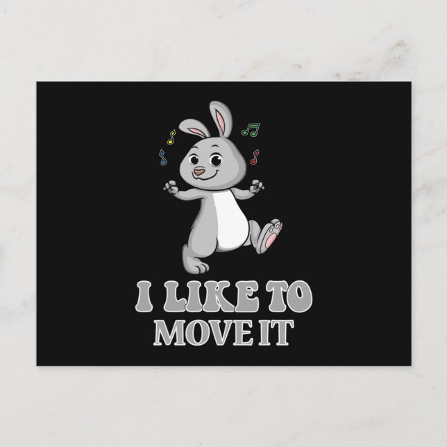 Bunny Påskhare Rabbit Funny Cute Gift Idea Vykort (Framsida)