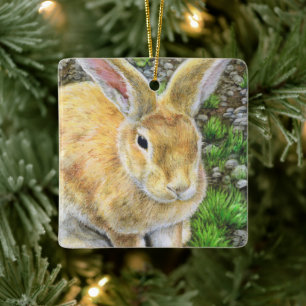 Bunny Pastel Julgransprydnad Keramik