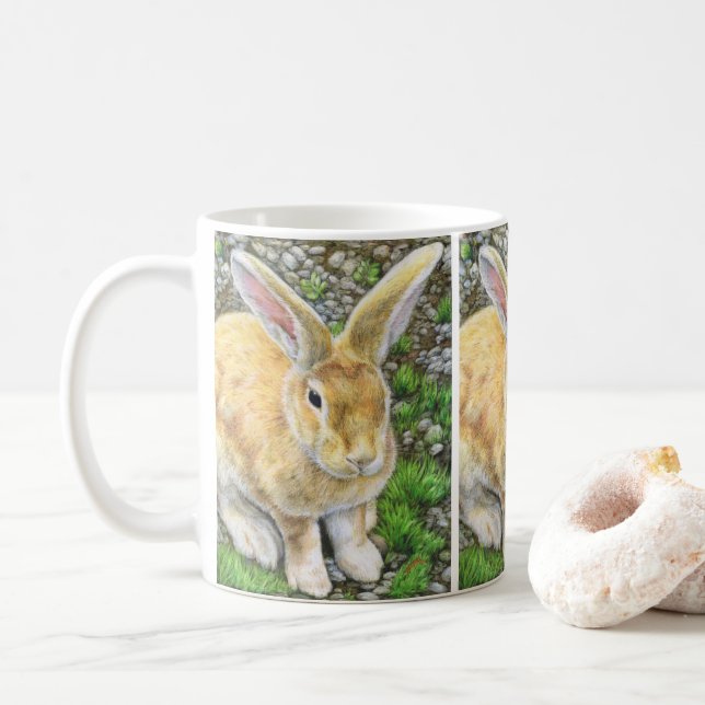 Bunny Pastel Kaffemugg (Med munk)