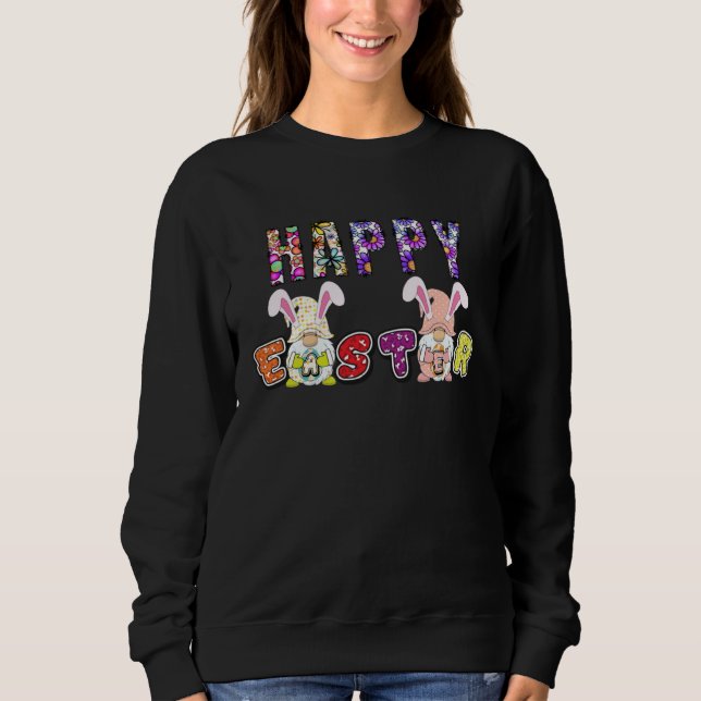 Bunny Pastel Spring Hunt Eggs Rabbit Happy Easter  T Shirt (Framsida)