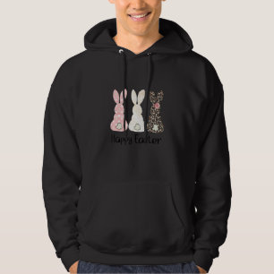 Bunny Pastel Vår Hunt Eggs Rabbit Glad påsk Hoodie