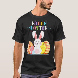 Bunny Pastel Vår Hunt Eggs Rabbit Happys Easte T Shirt