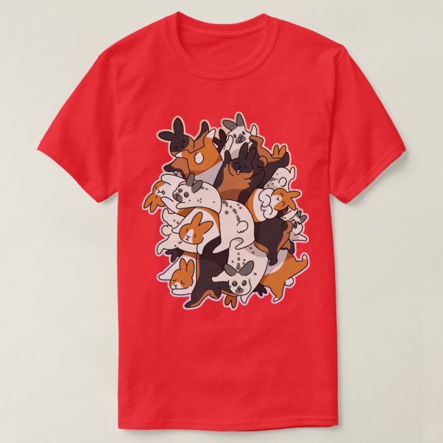 Bunny Pile T Shirt (Design framsida)