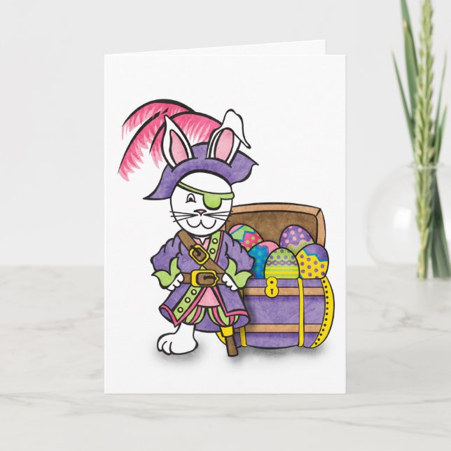 Bunny Pirat Card Helgkort (Framsida)