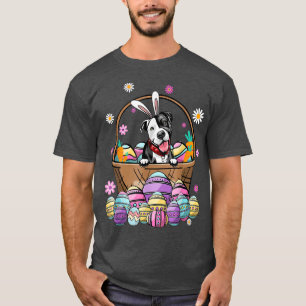 Bunny Pit Bull Dog Glad påsk Day Älskare Egg Hunt T Shirt