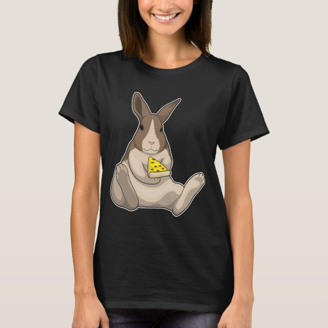 Bunny Pizza T Shirt (Framsida)