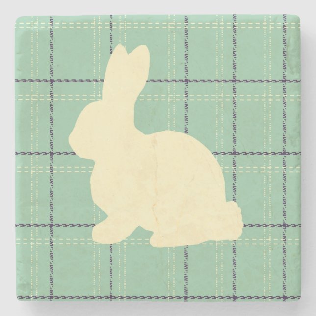 Bunny Pput Painting Marble Stone Underlägg (Framsidan)
