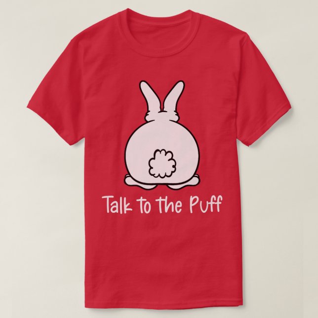 Bunny Prata med Puff T Shirt (Design framsida)
