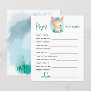 Bunny - Prayers for baby card