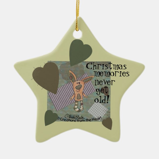 Bunny Prim Julgransprydnad Keramik (Framsidan)