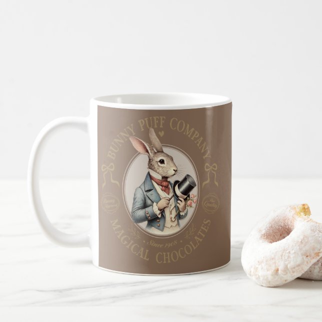 Bunny Puff Company Vintage Kanin Gentleman Kaffemugg (Med munk)