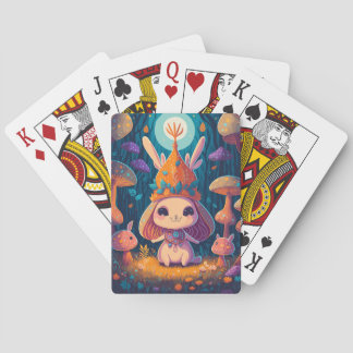 Bunny Queen Fantasy Forest Illustration Casinokort