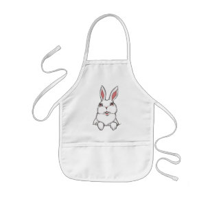 Bunny Rabbit Apron Påskhare Barn BBQ Apron Barnförkläde