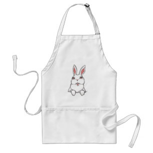 Bunny Rabbit Apron Påskhare Cute BBQ Apron Förkläde