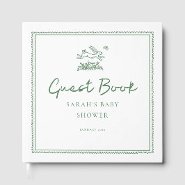 Bunny Rabbit Baby Shower Guest Book Gästböcker