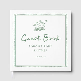 Bunny Rabbit Baby Shower Guest Book Gästböcker