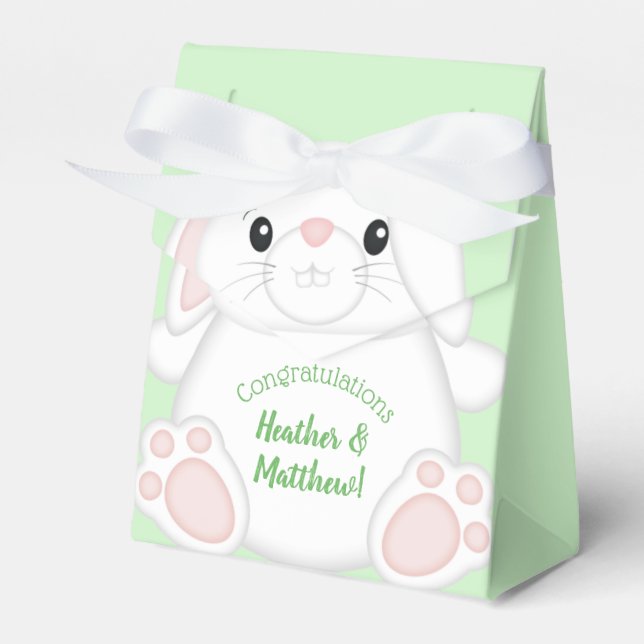Bunny Rabbit Baby Shower Presentaskar (Framsidan Sidan)
