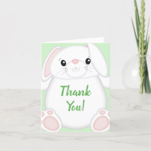 Bunny Rabbit Baby Shower Tack Kort