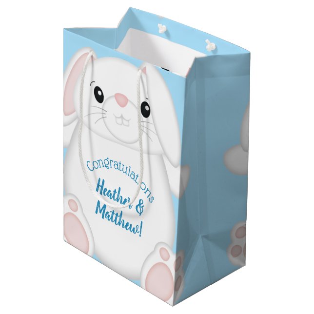 Bunny Rabbit Baby Shower Woodland (Baksidan Vinklad)