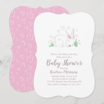 Bunny Rabbit Baby Shower Woodland Animals