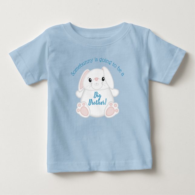 Bunny Rabbit Baby Shower Woodland T Shirt (Framsida)