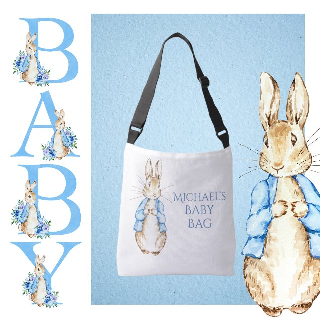 Bunny Rabbit Blue Baby Axelväska (Skapare uppladdad)