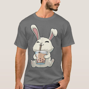 Bunny Rabbit Boba Bubble Tea Anime Kawaii T Shirt