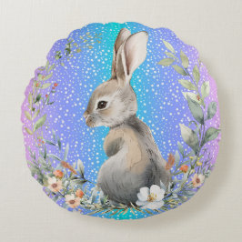 Bunny Rabbit Cushion Rund Kudde