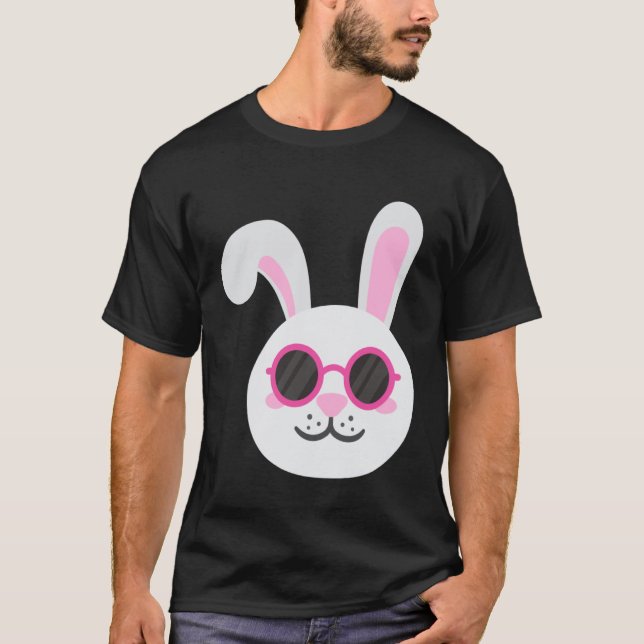 BUNNY RABBIT FACE Sunglasses Boys Girls Kids Easte T Shirt (Framsida)
