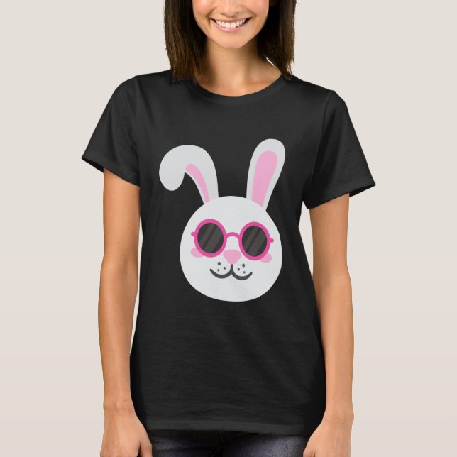 BUNNY RABBIT FACE Sunglasses Boys Girls Kids Easte T Shirt (Framsida)