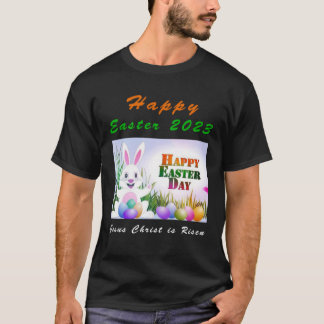 Bunny Rabbit för Påsk Dag 2023 Jesus är Risen T Shirt