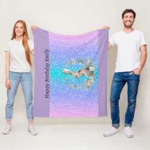 Bunny Rabbit-gåva - personlig filt