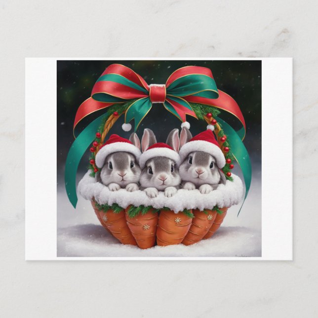 Bunny Rabbit-julkort Vykort (Framsida)