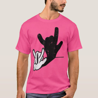 Bunny Rabbit Kärlek You Hand Sign Language Funny S T Shirt