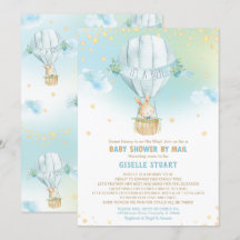 Bunny Rabbit Luftballong Baby Shower by Mail