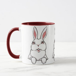 Bunny Rabbit Mugg Coffee Kopp Cutesy Bunny Kopp