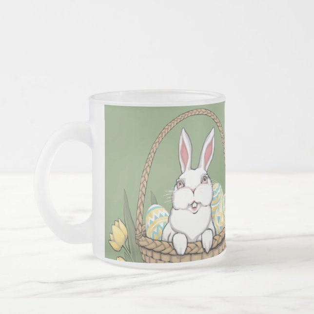 Bunny Rabbit Mugg Coffee Kopp Påskhare Kopp (Vänster)