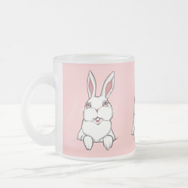 Bunny Rabbit Mugg Coffee Kopp Rosa Bunny Kopp (Vänster)