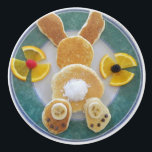 Bunny Rabbit Pancake Breakfast Drawer Drag Knob Knopp<br><div class="desc">Mitt ursprungliga foto av frukostpannkakor gör en söt låda för ett kök eller en bukett.</div>