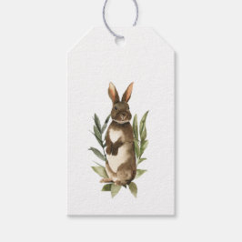 Bunny Rabbit Påsk Vår Gift Märkres Presentetikett