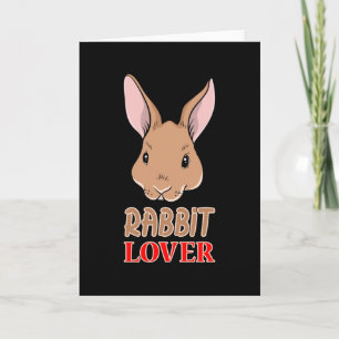 Bunny Rabbit Påskhare Funny Cute Gift Idea Kort