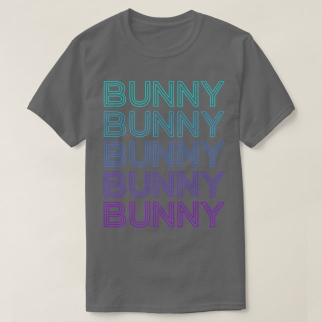 Bunny Rabbit Retro  T Shirt (Design framsida)