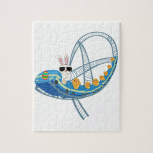Bunny Rabbit Roller Underlägg Puzzle Pussel