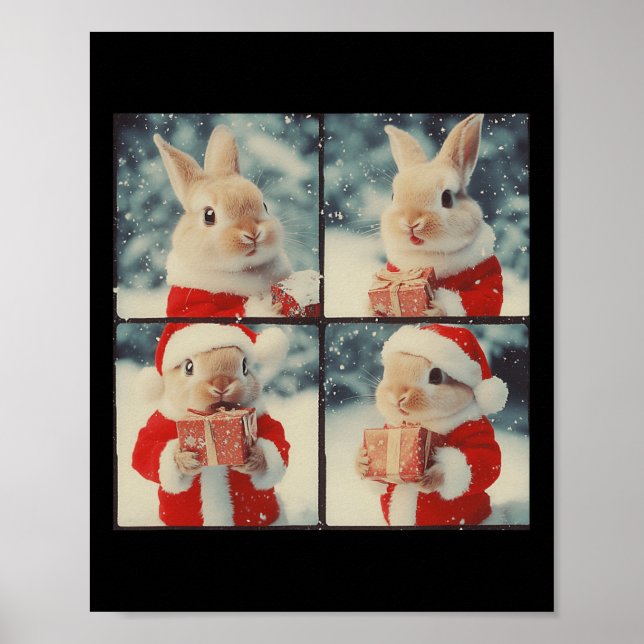 Bunny Rabbit Santa Animal Photography God Ra Poster (Framsidan)