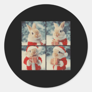 Bunny Rabbit Santa Animal Photography God Ra Runt Klistermärke