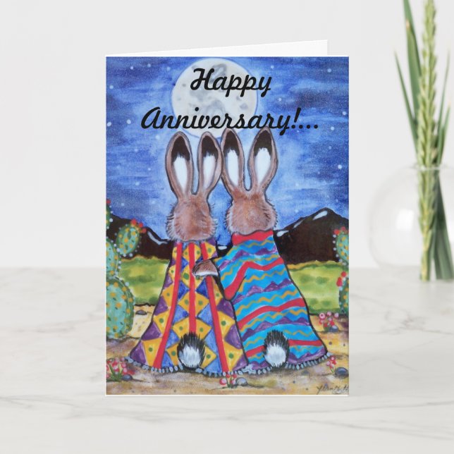Bunny Rabbit/"Snuggle Bunnies"-årskort Kort (Framsida)