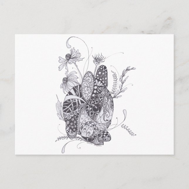 Bunny Rabbit Vykort (Framsida)