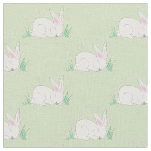 Bunny Rabbit Watercolor Baby Room Decor Tyg